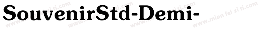 SouvenirStd-Demi字体转换