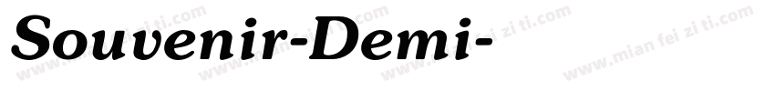 Souvenir-Demi字体转换