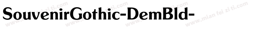SouvenirGothic-DemBld字体转换