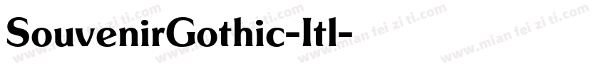 SouvenirGothic-Itl字体转换
