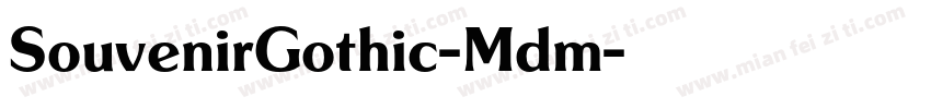 SouvenirGothic-Mdm字体转换