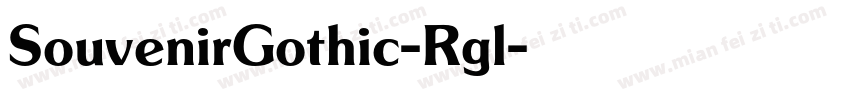 SouvenirGothic-Rgl字体转换