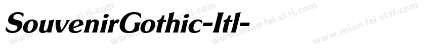 SouvenirGothic-Itl字体转换