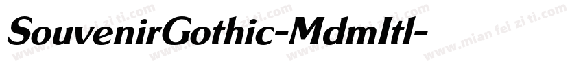 SouvenirGothic-MdmItl字体转换