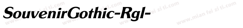 SouvenirGothic-Rgl字体转换