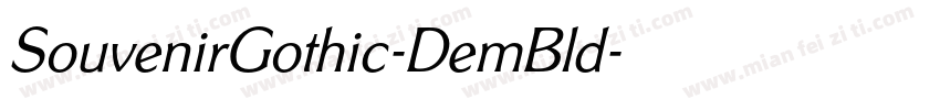SouvenirGothic-DemBld字体转换