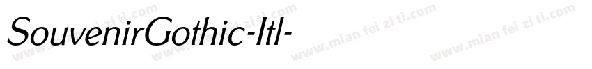 SouvenirGothic-Itl字体转换