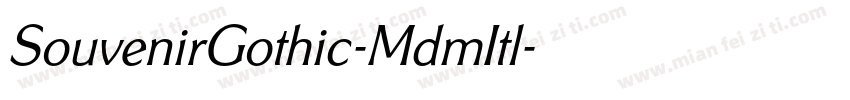 SouvenirGothic-MdmItl字体转换