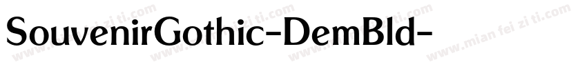 SouvenirGothic-DemBld字体转换