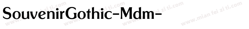 SouvenirGothic-Mdm字体转换