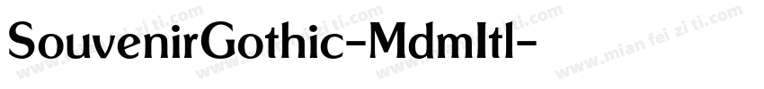 SouvenirGothic-MdmItl字体转换