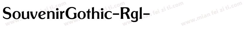 SouvenirGothic-Rgl字体转换