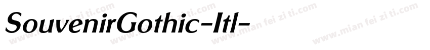 SouvenirGothic-Itl字体转换