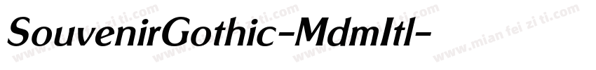SouvenirGothic-MdmItl字体转换