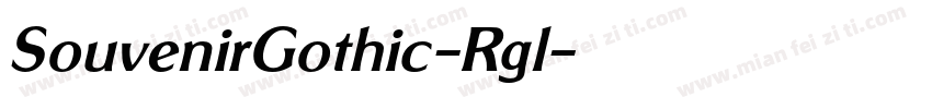 SouvenirGothic-Rgl字体转换