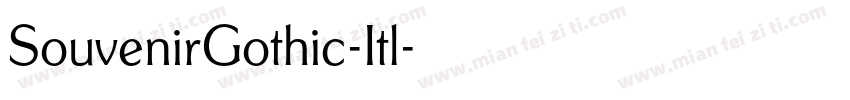 SouvenirGothic-Itl字体转换