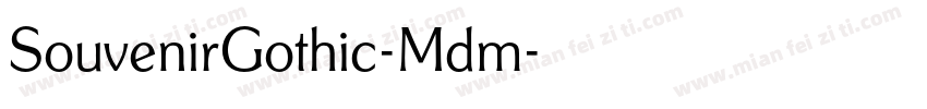 SouvenirGothic-Mdm字体转换