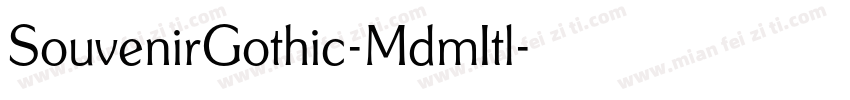 SouvenirGothic-MdmItl字体转换