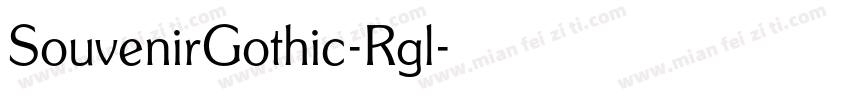 SouvenirGothic-Rgl字体转换