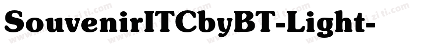 SouvenirITCbyBT-Light字体转换