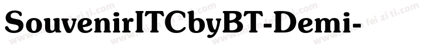 SouvenirITCbyBT-Demi字体转换