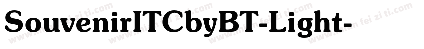 SouvenirITCbyBT-Light字体转换
