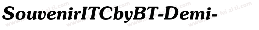 SouvenirITCbyBT-Demi字体转换