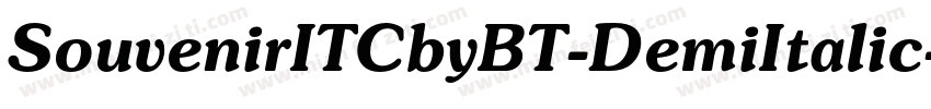 SouvenirITCbyBT-DemiItalic字体转换