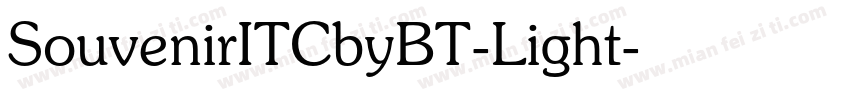 SouvenirITCbyBT-Light字体转换