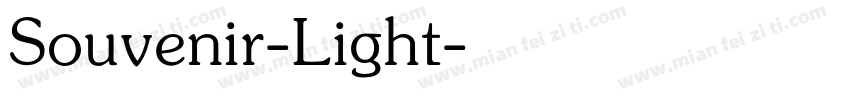 Souvenir-Light字体转换