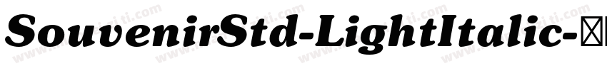 SouvenirStd-LightItalic字体转换