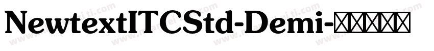 NewtextITCStd-Demi字体转换