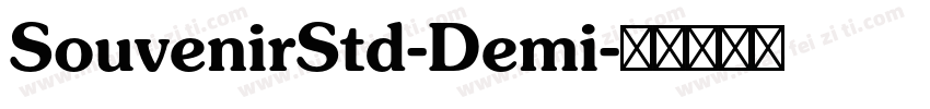 SouvenirStd-Demi字体转换