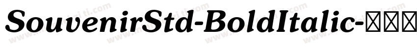 SouvenirStd-BoldItalic字体转换