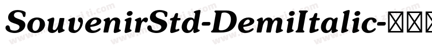 SouvenirStd-DemiItalic字体转换