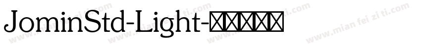 JominStd-Light字体转换