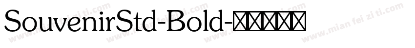 SouvenirStd-Bold字体转换