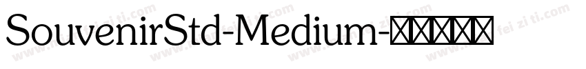 SouvenirStd-Medium字体转换