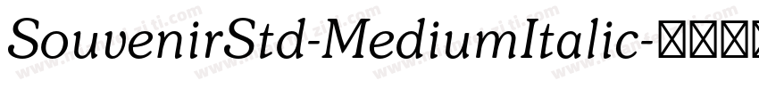 SouvenirStd-MediumItalic字体转换