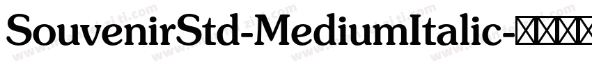 SouvenirStd-MediumItalic字体转换