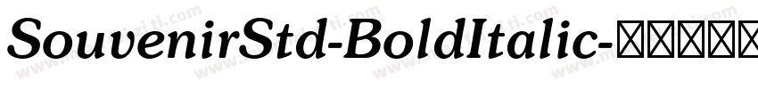 SouvenirStd-BoldItalic字体转换