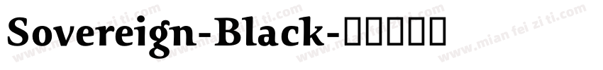 Sovereign-Black字体转换