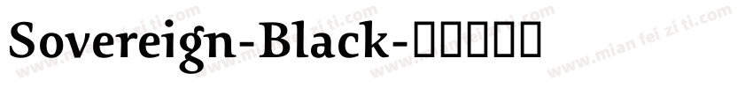 Sovereign-Black字体转换