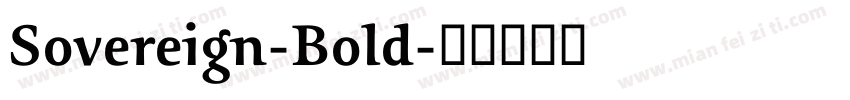Sovereign-Bold字体转换