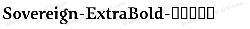 Sovereign-ExtraBold字体转换