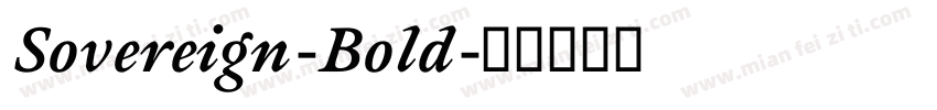 Sovereign-Bold字体转换