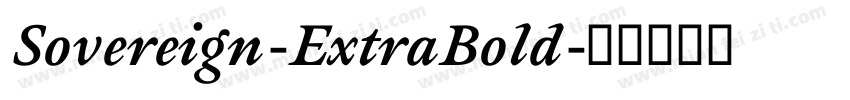 Sovereign-ExtraBold字体转换