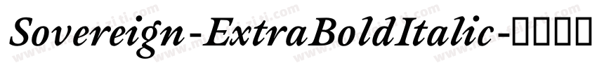Sovereign-ExtraBoldItalic字体转换