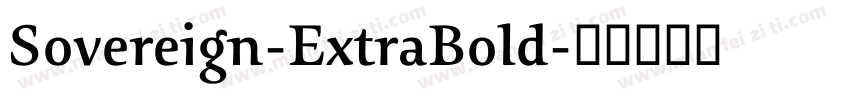 Sovereign-ExtraBold字体转换