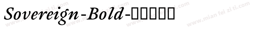 Sovereign-Bold字体转换